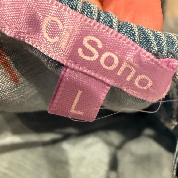 Ci Sono by Cavalini Ci Sono Women's Jumpsuit Chambray Size Large - Picture 3 of 3